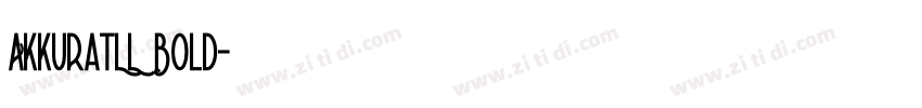 AkkuratLL Bold字体转换